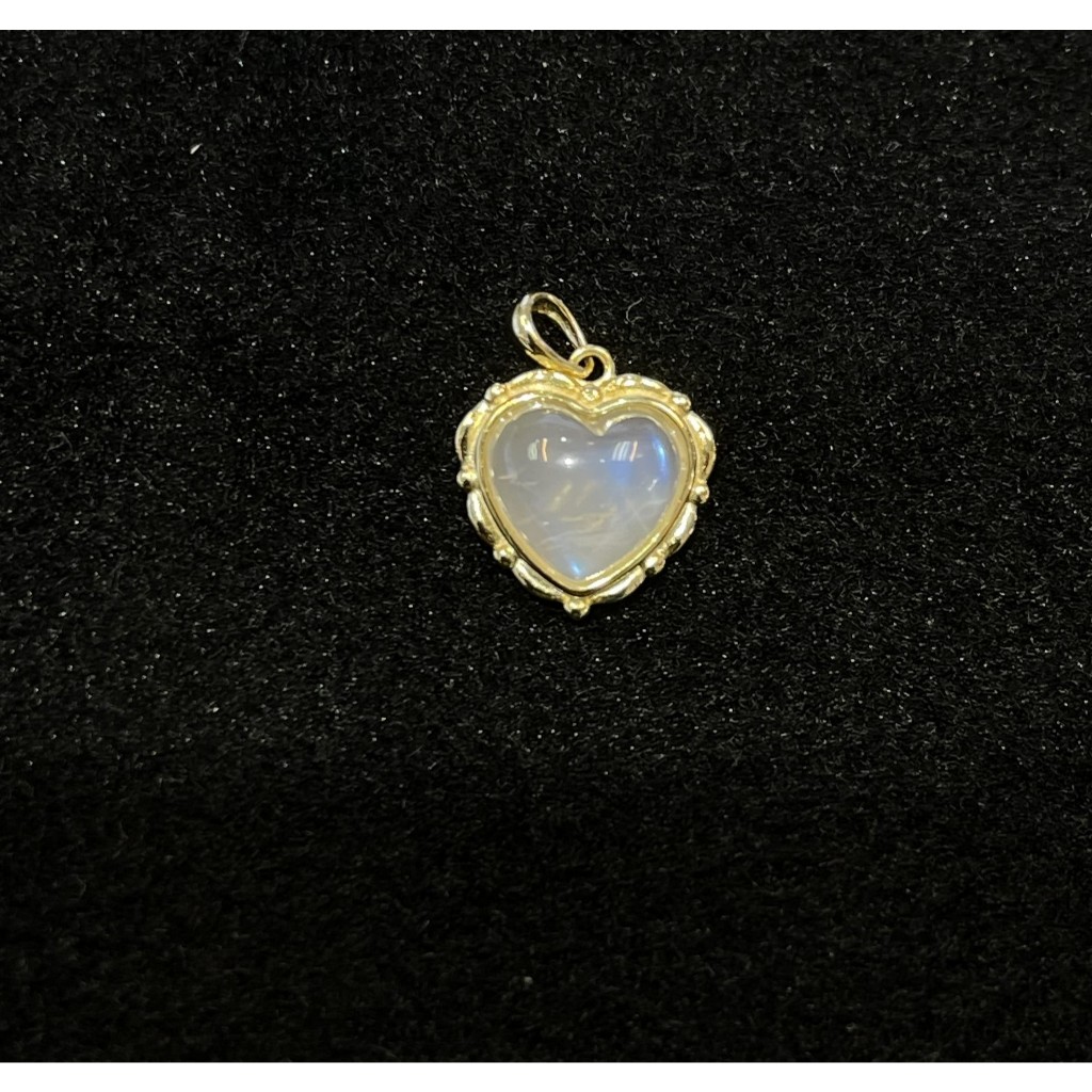 Natural  Moonstone Pendant 925 Silver