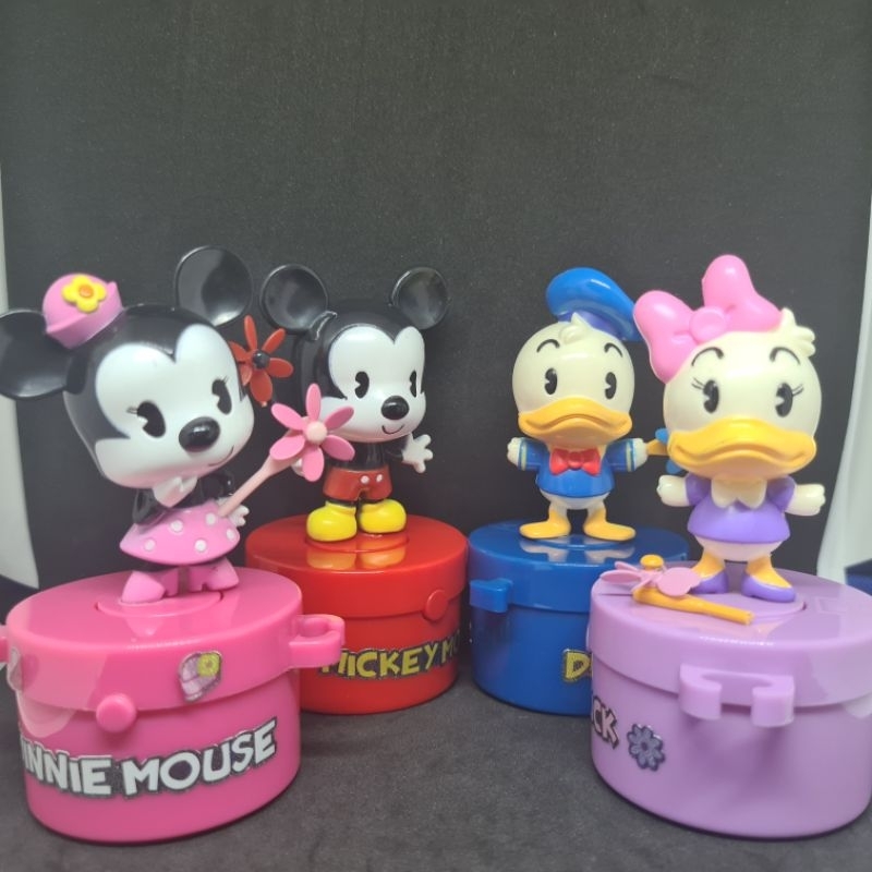 ตุ๊กตาไขลาน กล่องดนตรี Disney ของ 7Eleven ครบชุด มีตำหนิ