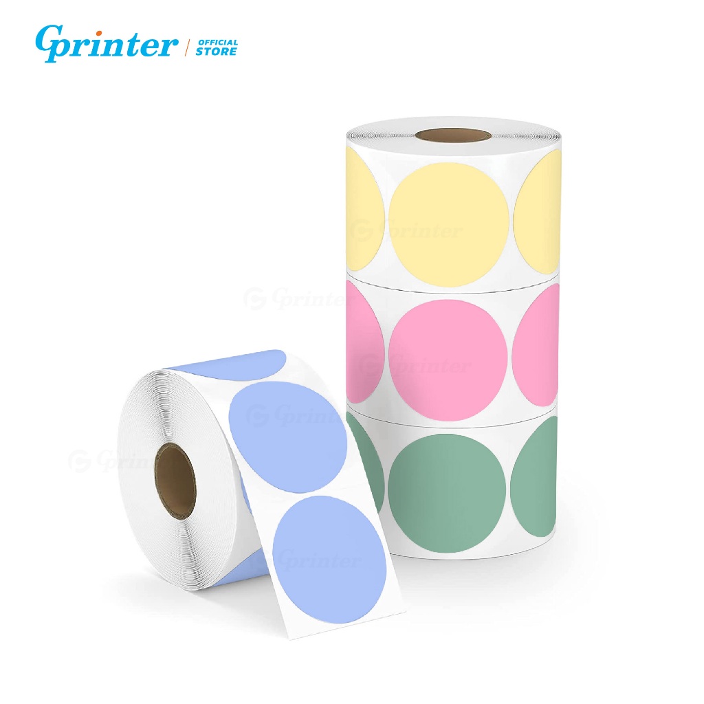 Gprinter ملصقات حرارية ملونة 50×50 / 30×30 مم — صورة 6