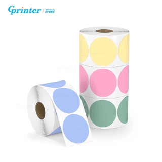 Gprinter สติ๊กเกอร์สี ขนาด 50x50 30x30 mm สติ๊กเกอร์ความร้อน ป้ายสติ๊กเกอร์ Colors Label sticker