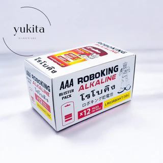 (ยกกล่อง12แผง) ถ่านไฟฉาย ถ่านประตู รีโมท ถ่านนาฬิกา Battery Alkaline แบตเตอรี่ ความจุสูง ขนาด AA / AAA ตราโรโบคิง
