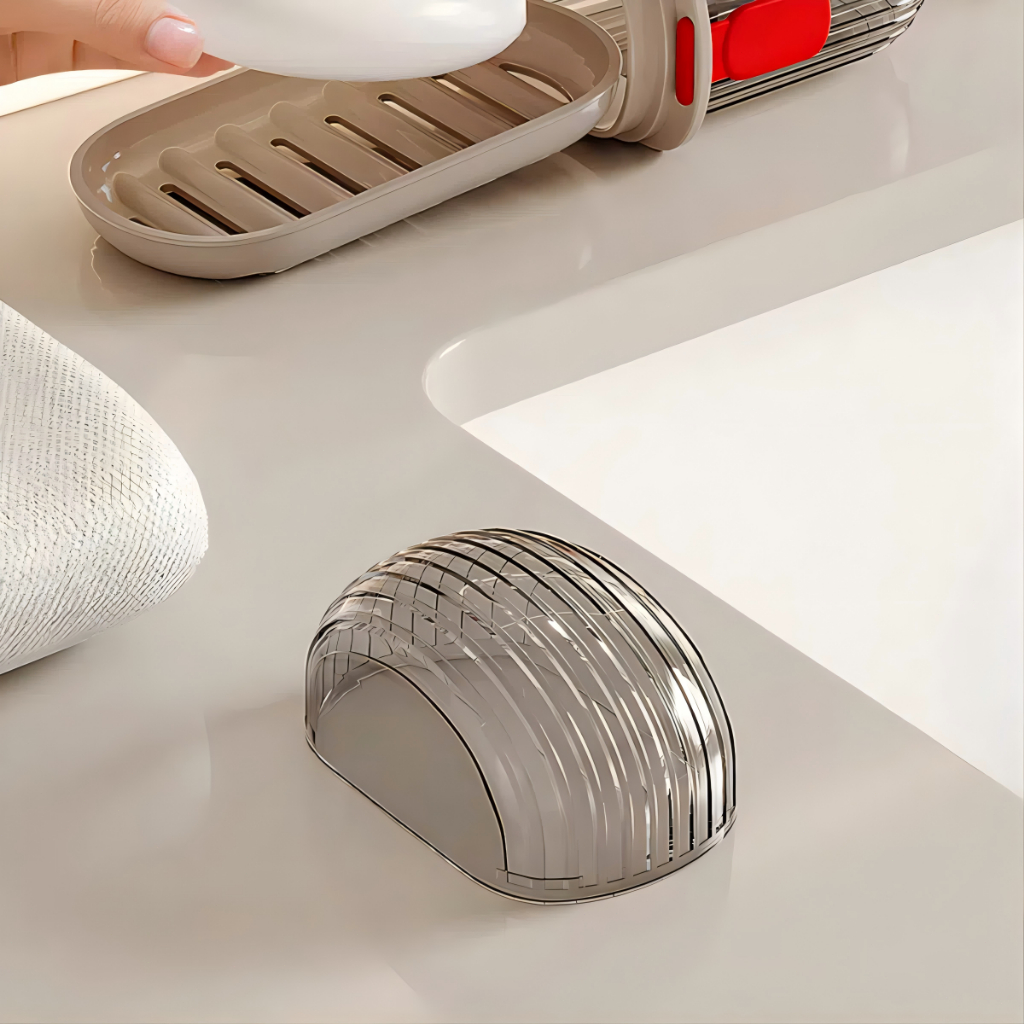 กล่องสบู่ การเดินทาง แบบพกพา มินิ กล่องสบู่ขนาดเล็ก ซีล ระบายน้ำ มีฝาปิด โปร่งใส ระดับพรีเมี่ยม - รูปที่ 4