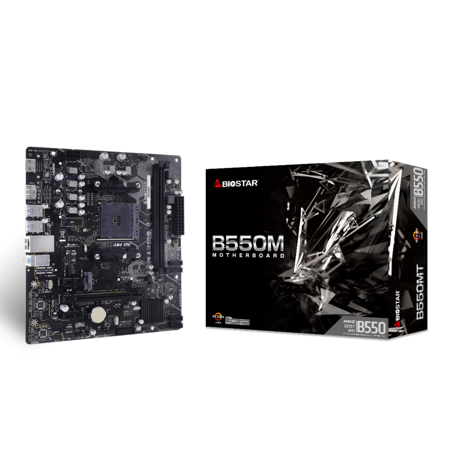 MAINBOARD (เมนบอร์ด) BIOSTAR B550MT รับประกัน 3 - y