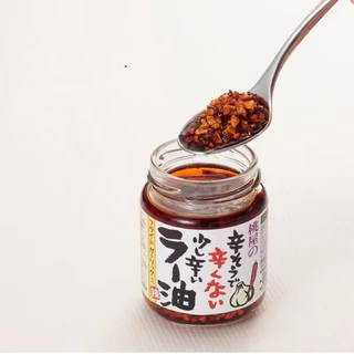 พร้อมส่งในไทย Momoya Mildly Spicy Chili Oil น้ำมันพริกเผาใส่กระเทียมจากญี่ปุ่น