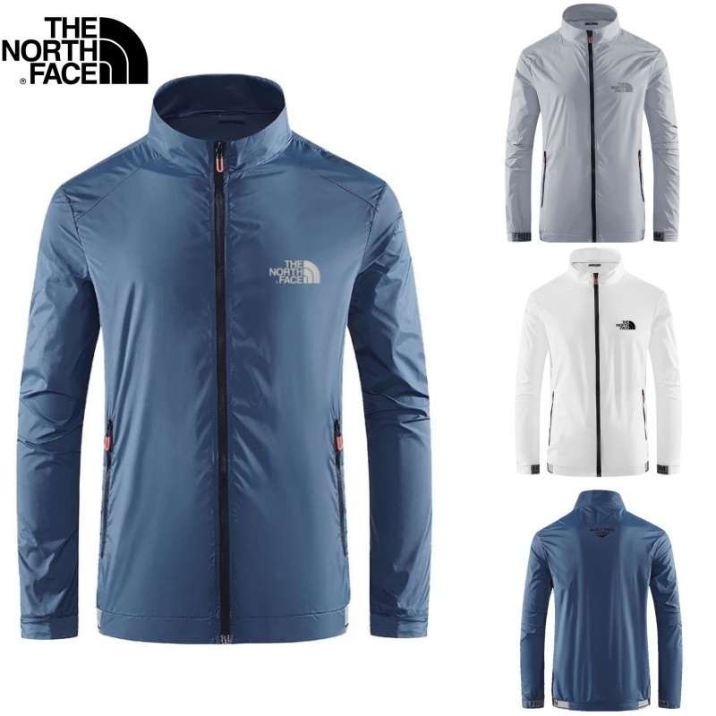 The North Face Upf50+ UV เสื้อแจ็คเก็ตผ้าร่ม กันน้ำ ป้องกันแสงแดด กีฬา วิ่ง เดินป่า