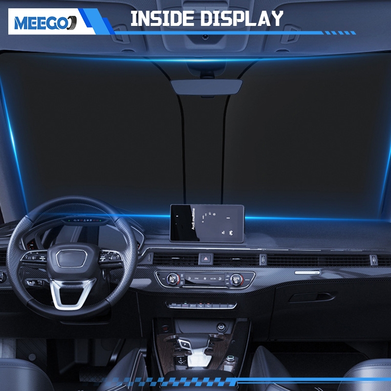 MeeGoo ร่มกันแดดในรถยนต์ ม่านบังแดดรถ ร่มบังแดด รถกันแดด ฉนวนกันความร้อน กันUV แบบพับได้ ที่บังแดด - 6