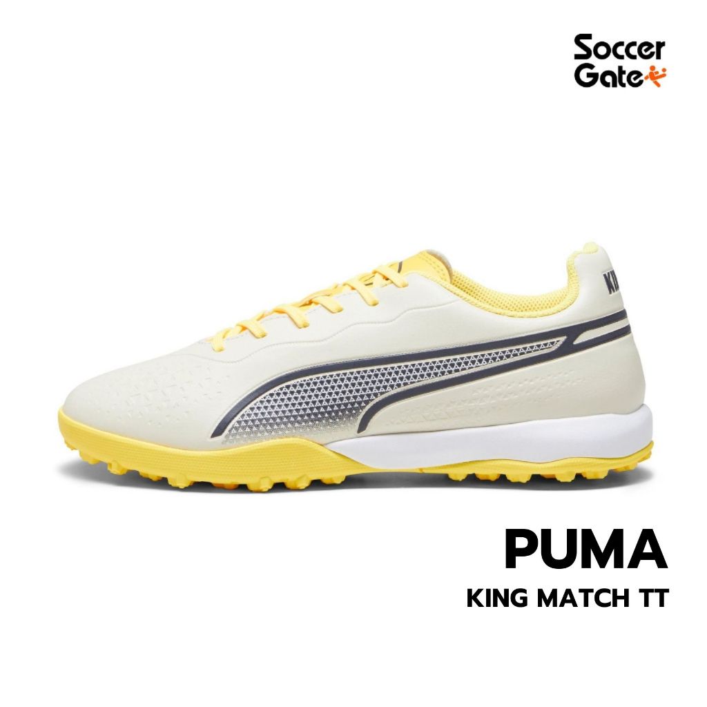 PUMA KING MATCH TT รองเท้าฟุตบอลร้อยปุ่มของแท้ [โค้ด SCC500SEP ลดสูงสุด 500 เมื่อซื้อครบ 3000]