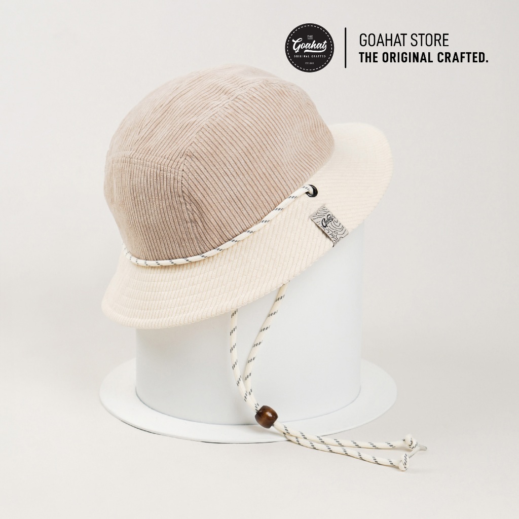 Goahat G159 Beige หมวกบักเก็ต ลูกฟูก ใส่สวยอยู่ทรง มีซับใน ระบายอากาศได้ดี ปรับระดับได้