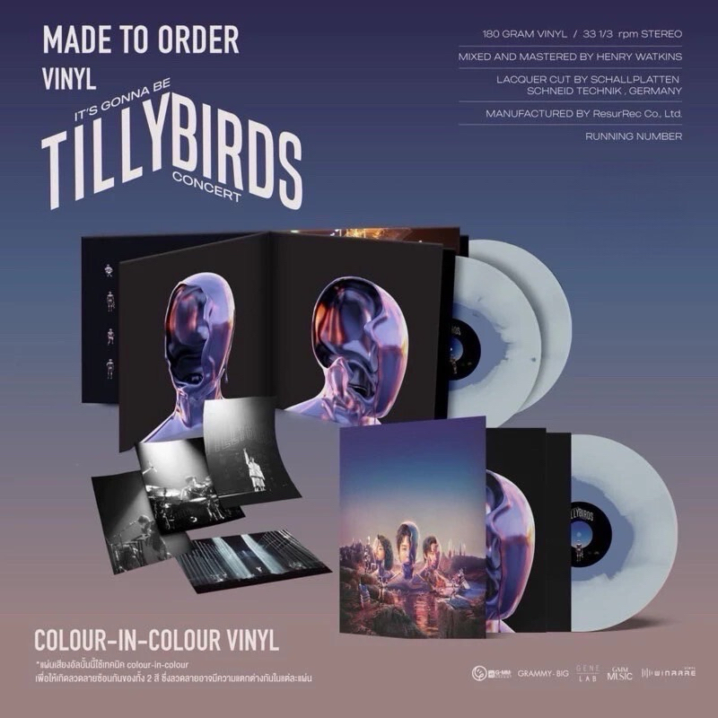 VINYL3LP It's Gonna be Tilly Birds Concert บันทึกการแสดงสดคอนเสิร์ตเดี่ยวครั้งแรกของ ‘Tilly Birds’