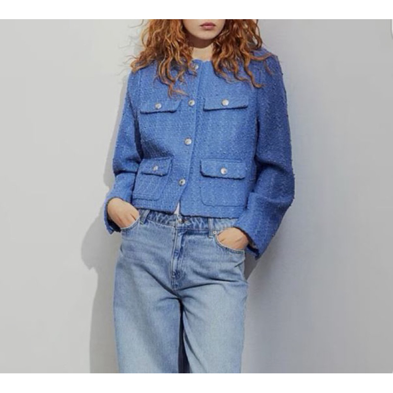 [3752] เสื้อเบลเซอร์สีฟ้า