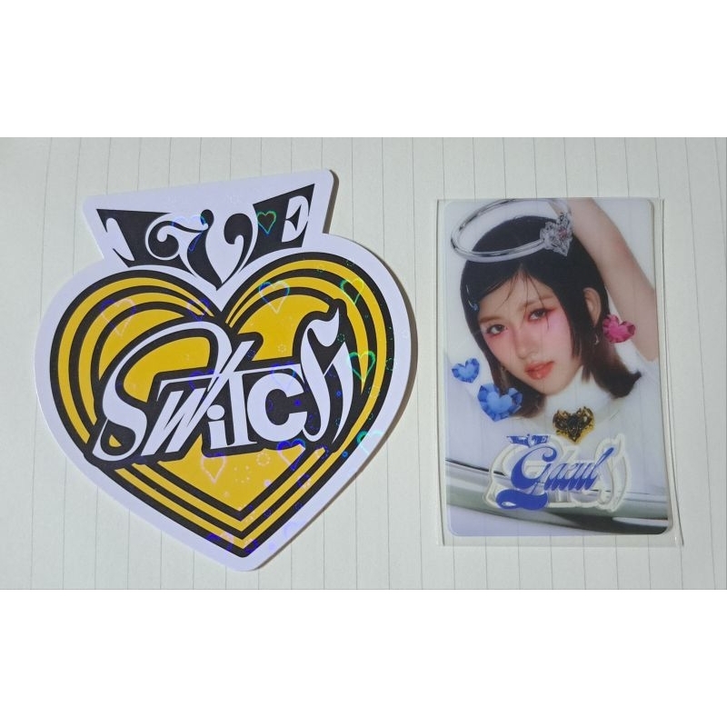 ive switch การ์ด Folded heart card