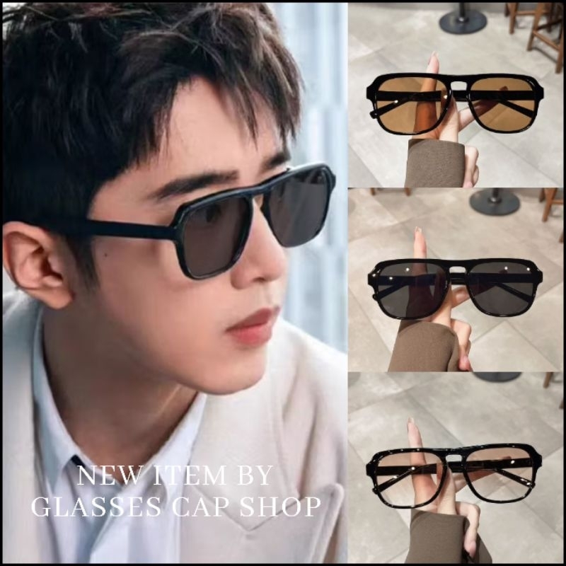 New-5546A แว่นตาแฟชั่น แว่นตากันแดด เลนส์สี มีคาดบน [[สินค้าพร้อมส่งในไทย🇹🇭]]