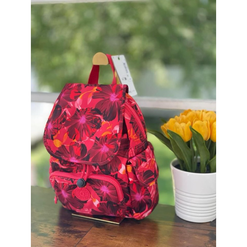 พร้อมส่ง 🔥Sale 2799🔥 น่าร้ากกก เป้ KIPLING City Pack Mini Printed Backpack KI4628 สี Poppy Floral