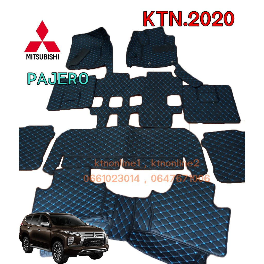 พรมรถยนต์เข้ารูป MITSUBISHI PAJERO 2016-2020 พรมปูพื้นรถยนต์