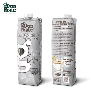 Goodmate นมโอ๊ต สูตรบาริสต้า ขนาด 1000 มล. (3 กล่อง) + สูตรออริจินอล ขนาด 1000 มล. (3 กล่อง) - (1 ลัง: 6 กล่อง)
