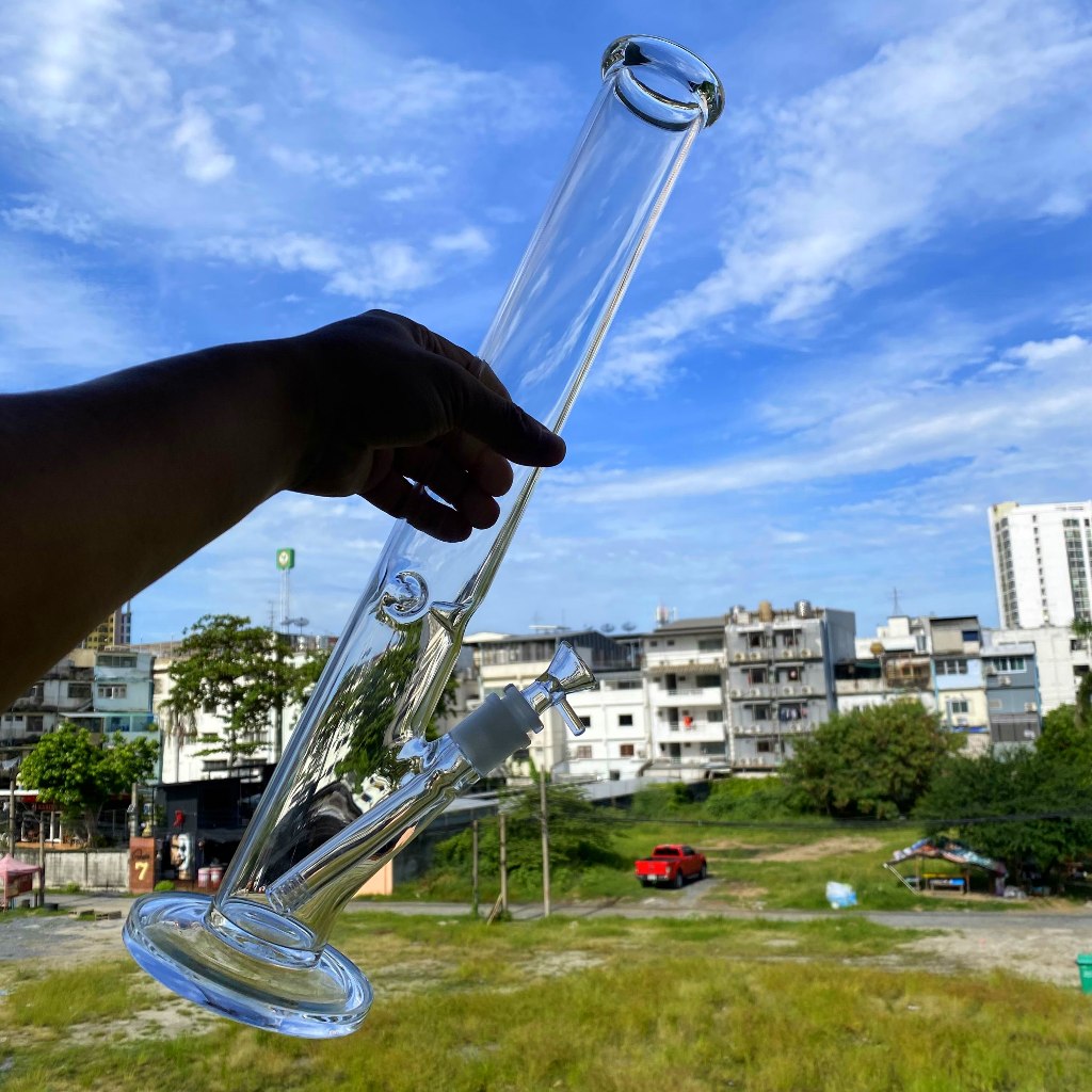 บ้องแก้ว 40CM บ้องแก้วใหญ่ หลอดแก้ว หนา5-7มิล บ้อง ขนาดใหญ่ หลอดวิทยาศาสตร์ Glass Bong อุปกรณ์ครบชุดไม่ต้องซื้อเพิ่ม
