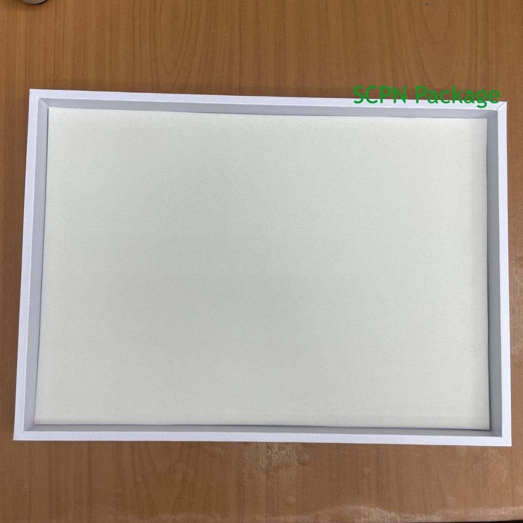 ถาดเรียบ 10x14 นิ้วสีขาว(35.6ซมx25.4ซมx2.5ซม)