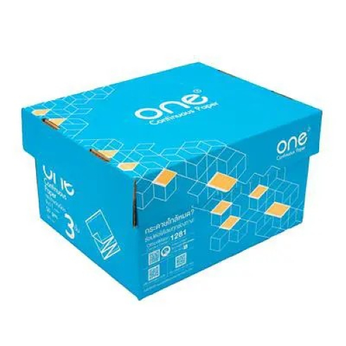 กระดาษต่อเนื่อง ไม่มีเส้น 9x11นิ้ว 3ชั้น ONE