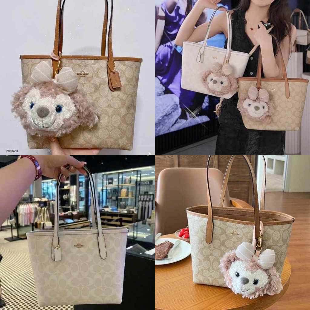 Coachของแท้💯 รุ่น CN733 Mini City Tote In Signature Canvas