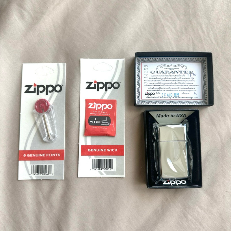 [แท้/พร้อมส่ง] Zippo 1610 Slim Hi Polish (มือสอง)