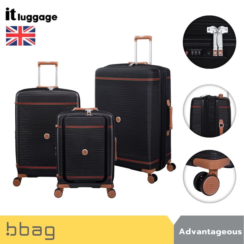 IT Luggage กระเป๋าเดินทาง 20/25/29 นิ้ว รุ่น Advantageous 3108B ขยาย 20% PP ล้อคู่ TSA Lock ช่อง Lap