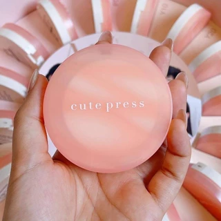 (ตลับส้ม) Cute Press My Match Foundation Powder Spf35 pa+++ คิวท์เพรส มาย แมช แป้งพัฟผสมรองพื้น 13 กรัม