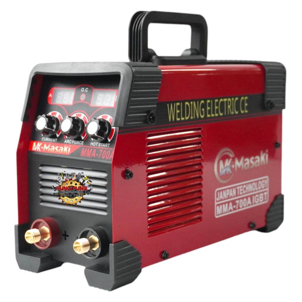 MASAKI ตู้เชื่อม INVERTER MMA-700Aแสดงผล 2 หน้าจอ พร้อมระบบ Arc Force / Hot Start รุ่นใหม่ ใช้งานได้อย่างเสถียร มาพร้อมส