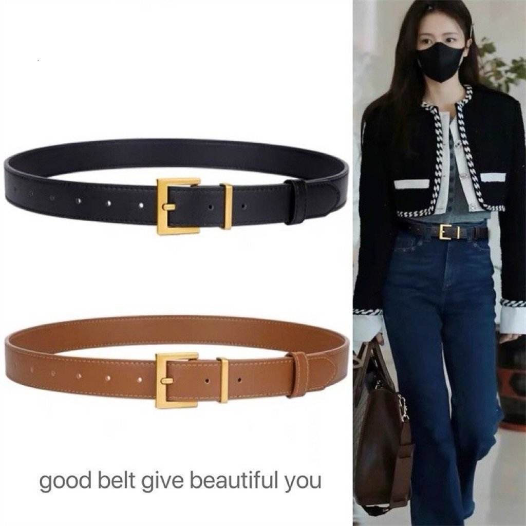 ส่งจากไทยเ ข็มขัดผู้หญิง หนังPU(GC-206) สไตล์วิเทจ