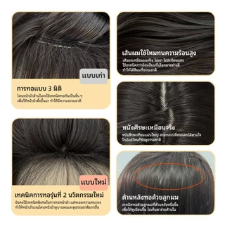 GDS Wigs วิกผมตรงสไลด์เลเยอร์สีน้ำตาลเข้ม มีหน้าม้า (ยาว 72 cm) แถมเน็ตผม