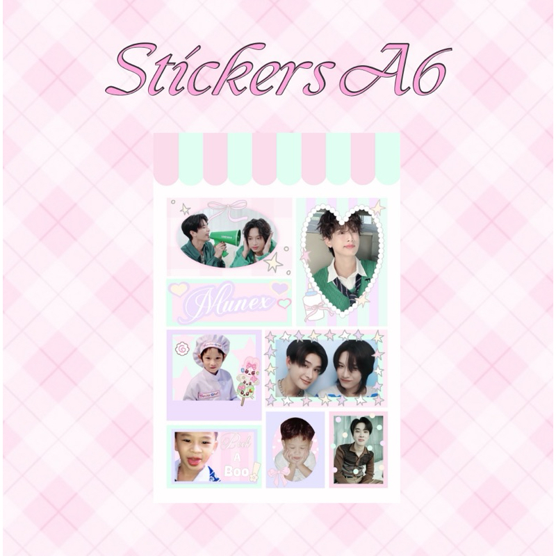 พร้อมส่ง stickers A6 (thainex )