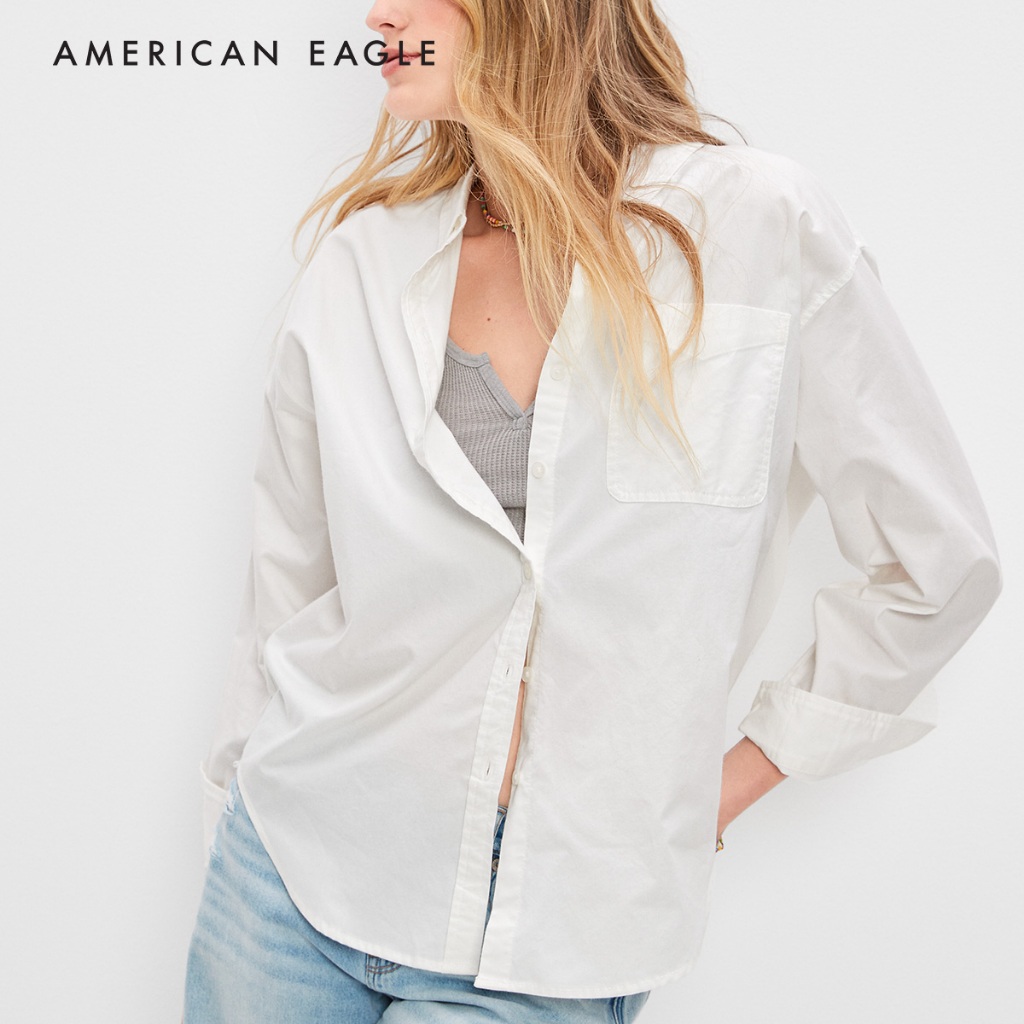 American Eagle Prep Solid Shirt เสื้อเชิ้ต ผู้หญิง (EWSB 035-4818-100)