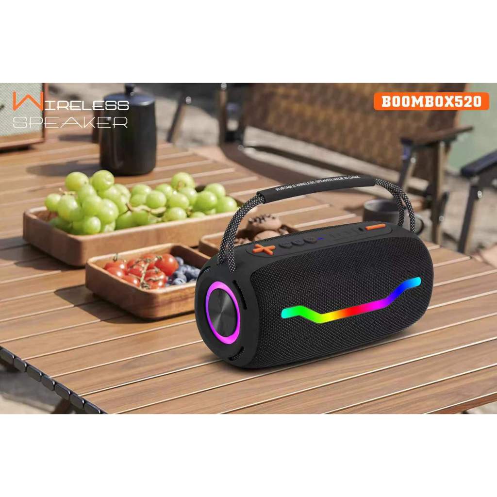 ลำโพงบลูทูธ ลำโพงบลูทูธเบสหนัก รุ่นใหม่ boombox520 คุณภาพเสียงดี เบสทรงพลัง มีมิติ ของแท้ 100% ราคา ถูกที่สุด ดีลบีเคเค แกลเลอรีภาพที่ 6