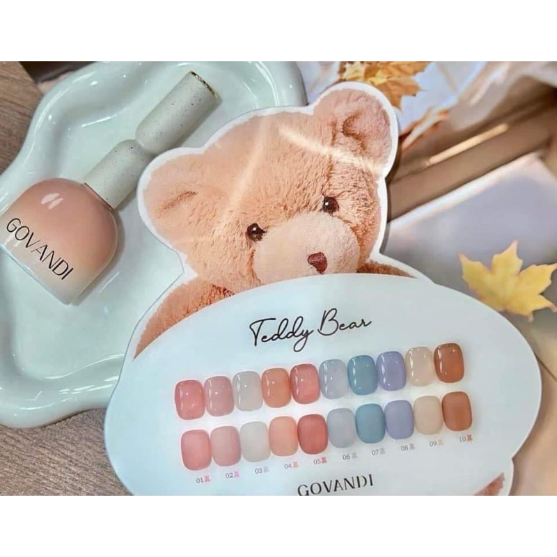 สีเจลไซรัป GOVANDI  G07 sweet tea Brewing สีไซรัปโทน Autumn โทนสีของฤดูใบไม้ร่วง โทนสีละมุน เนื้อสีแน่นทาง่ายไม่เป็นเส้น