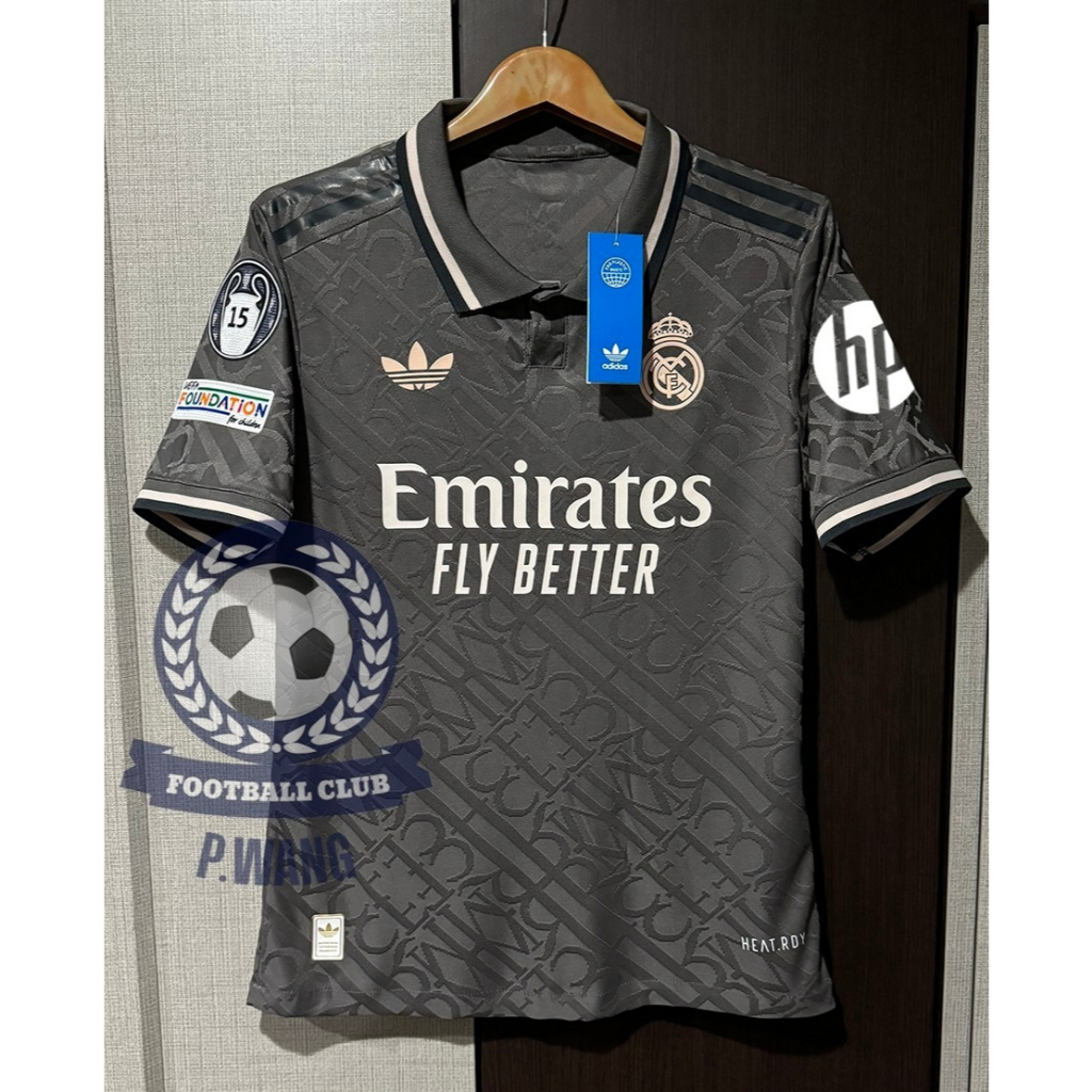 เสื้อฟุตบอล - [เกรดPLAYER.] - เรอัล มาดริด. - ชุดสามปี 2024/25] - (สามารถเฟล็กชื่อนักเตะ / ฟลูออฟชั่นชื่อเบอร์อาร์ม UCL)