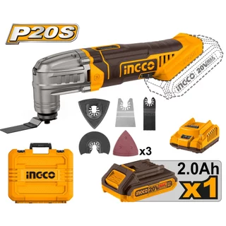 INGCO เครื่อง ตัด ขัด อเนกประสงค์ ไร้สาย 20 โวลท์ รุ่น CMLI20228 (Cordless multi-tool) แถมฟรี แบต2ah 1 ก้อน+แท่นชาร์จ