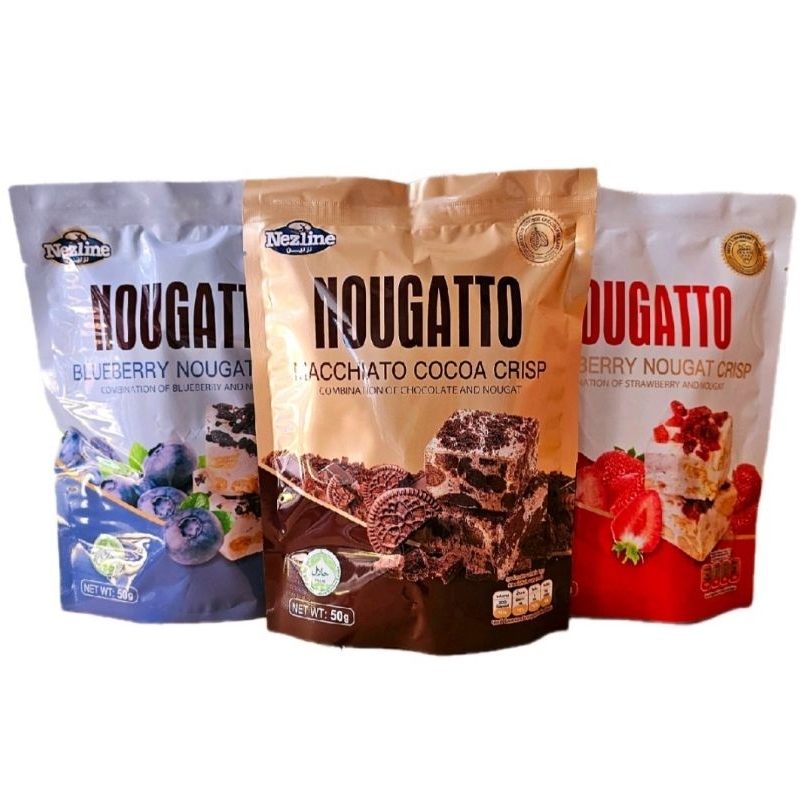 Set 3 ห่อ Nezline Nougatto ขนมนูกัต นูกัตโตะ ขนาด 50 กรัม