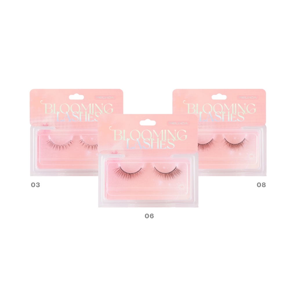 Meilinda Blooming Lashes.ขนตาปลอม ขนตาแบบชิ้นเดี่ยว 1 คู่ MC9141