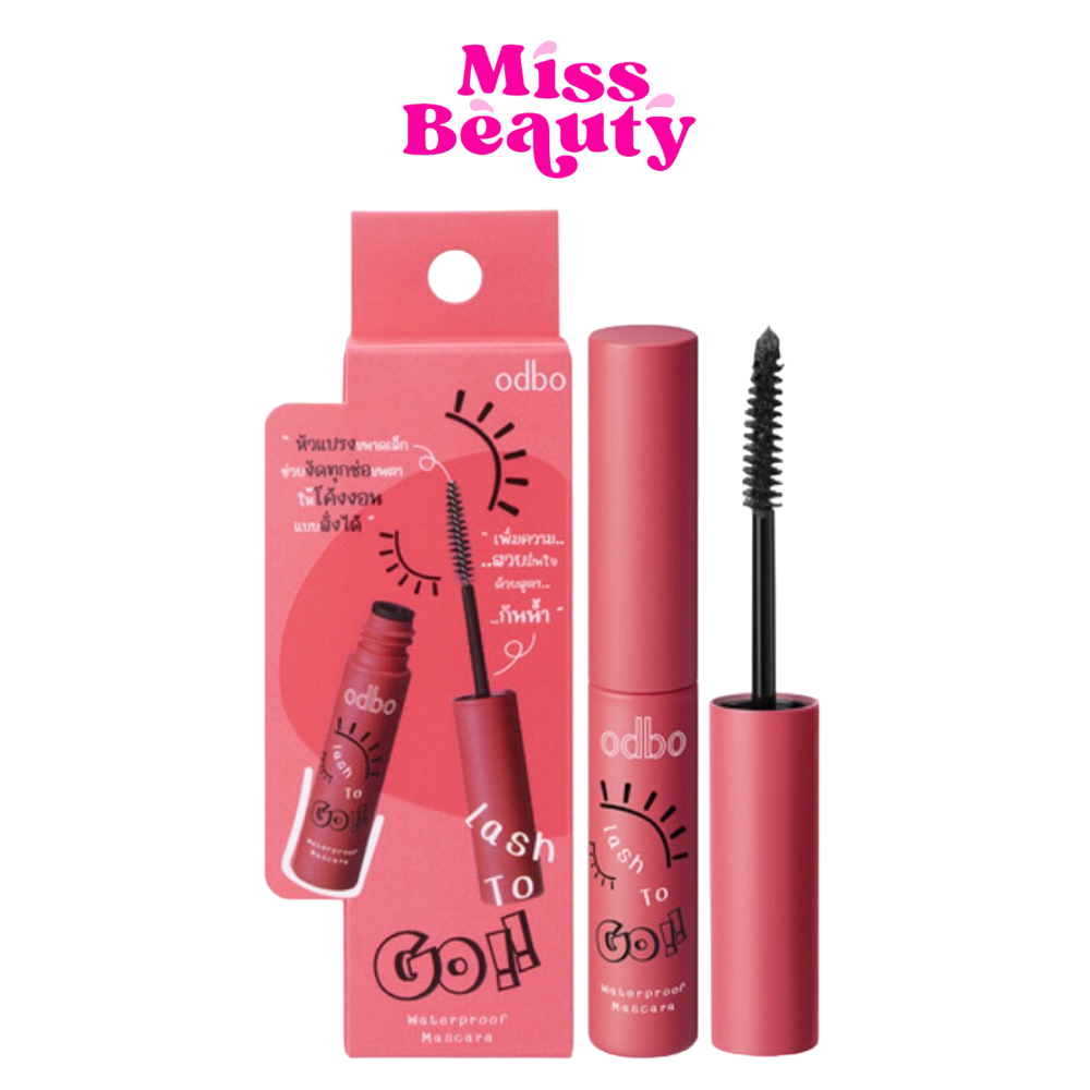 OD9002 Odbo Lash To Go Waterproof Mascara โอดีบีโอ มาสคาร่า แลช ทูโก วอเตอร์พรูฟ 4 กรัม