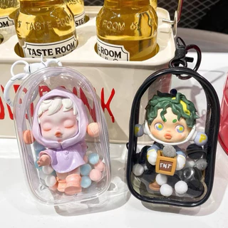 กระเป๋าเก็บตุ๊กตา ถุงพลาสติกใส พวงกุญแจกระเป๋าใส แบบใส มีซิป สําหรับตกแต่ง PVC วัสดุปลอดภัยและปลอดสารพิษ รับแขวนตุ๊กตา