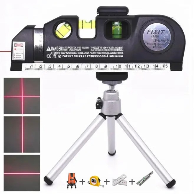 ตลับเมตรเลเซอร์ Leveing Laser ระดับน้ําเลเซอร์ เครื่องวัดระดับน้ํา เครื่องวัดระดับ
