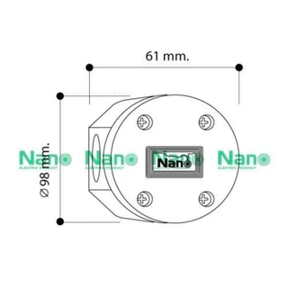 Nano กล่องไฟ บล็อกกันน้ำ กล่องกันน้ำ พลาสติก สีขาว สีเทา สีดำ สีเหลือง ขนาด 3.5"x2.5" 200W 200G 200B 200Y 200W NNP