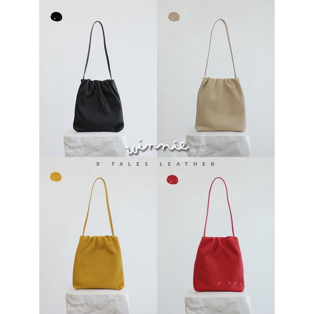 DTALES Winnie กระเป๋าคล้องไหล่หนังวัวแท้ Tote ใบกระทัดรัด น้ำหนักเบามาก
