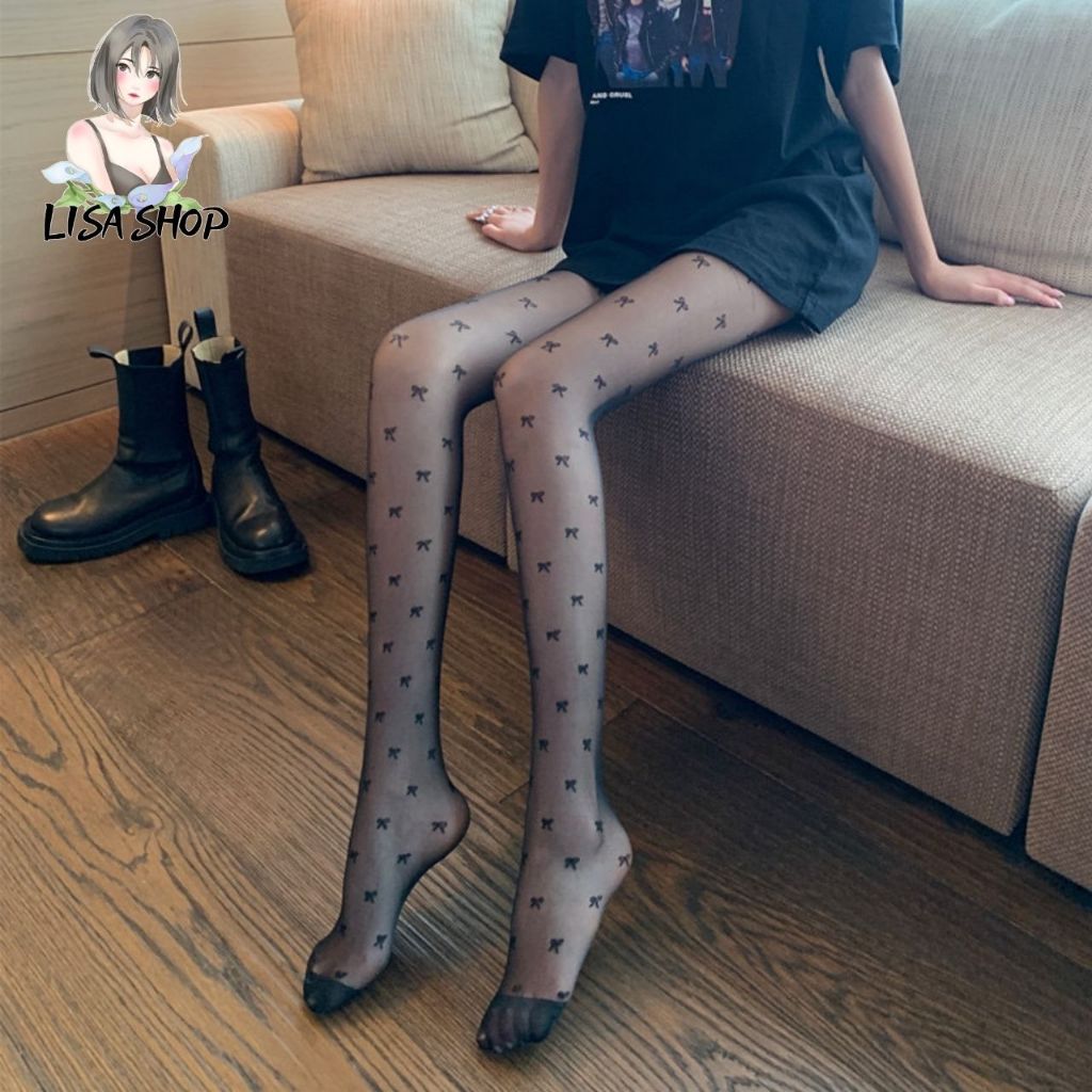 ถุงน่องเนื้อเนียน แต่งลาย ถุงน่องเซ็กซี่ ยืดอย่างดี สวมใส่สบาย พร้อมส่งที่ไทย S39 - รูปที่ 4