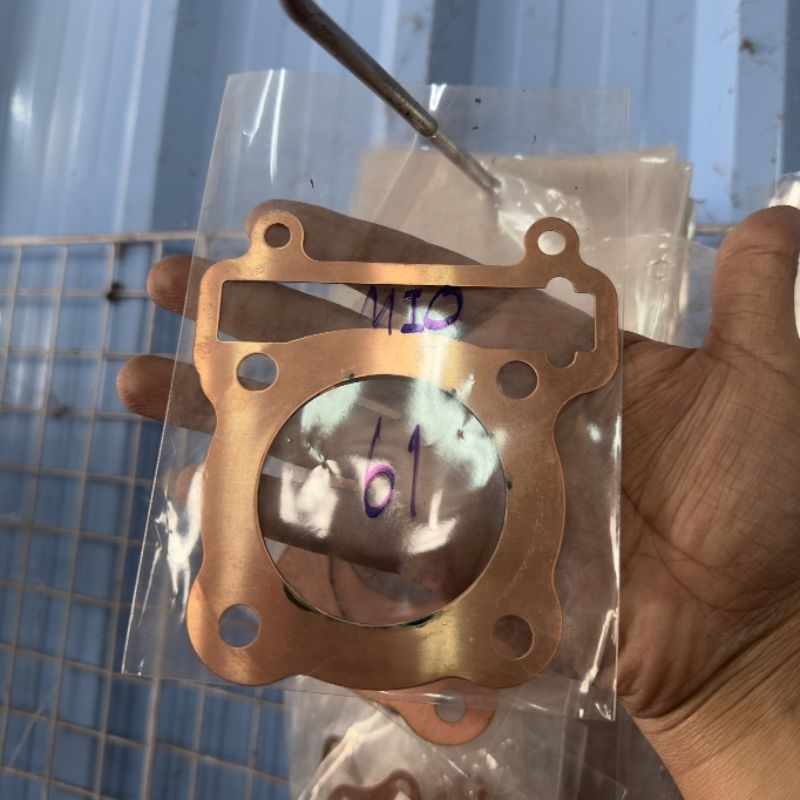 ประเก็นฝาสูบทองแดง ประเก็นทองแดง Mio #มีโอ ขนาด 53-66 มิล รุ่นหนา 0.5 มิล