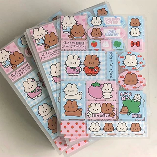 (Sticker) babidi : CHUBBY BUNNY / สติกเกอร์ลายกระต่าย Vol.1