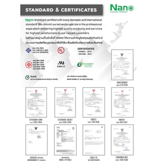 NANO ตู้คอนซูมเมอร์ยูนิต NANO ELECTRIC เมน + 8ช่อง (พร้อม RCBO + ลูกย่อย 6 ลูก) รุ่น NNP-CR-08(ของแท้จากศูนย์)
