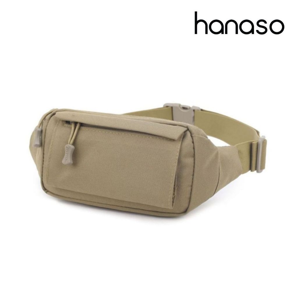 Hanaso กระเป๋าคาดเอว กันน้ำ ลายทหาร คาดอก สะพายข้าง waist bag