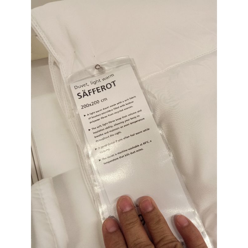 IKEAshopping IKEA safferot พร้อมส่ง ผ้านวม ไส้ผ้านวม อุ่นสบาย สำหรับคนขี้ร้อน