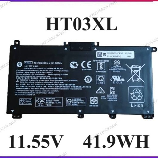 BATTERY ORIGINAL HP แบตเตอรี่ ของแท้ HP Pavilion 14-CE0025TU 14-CE0034TX 15-CS0037T 250 255 G7 HT03X