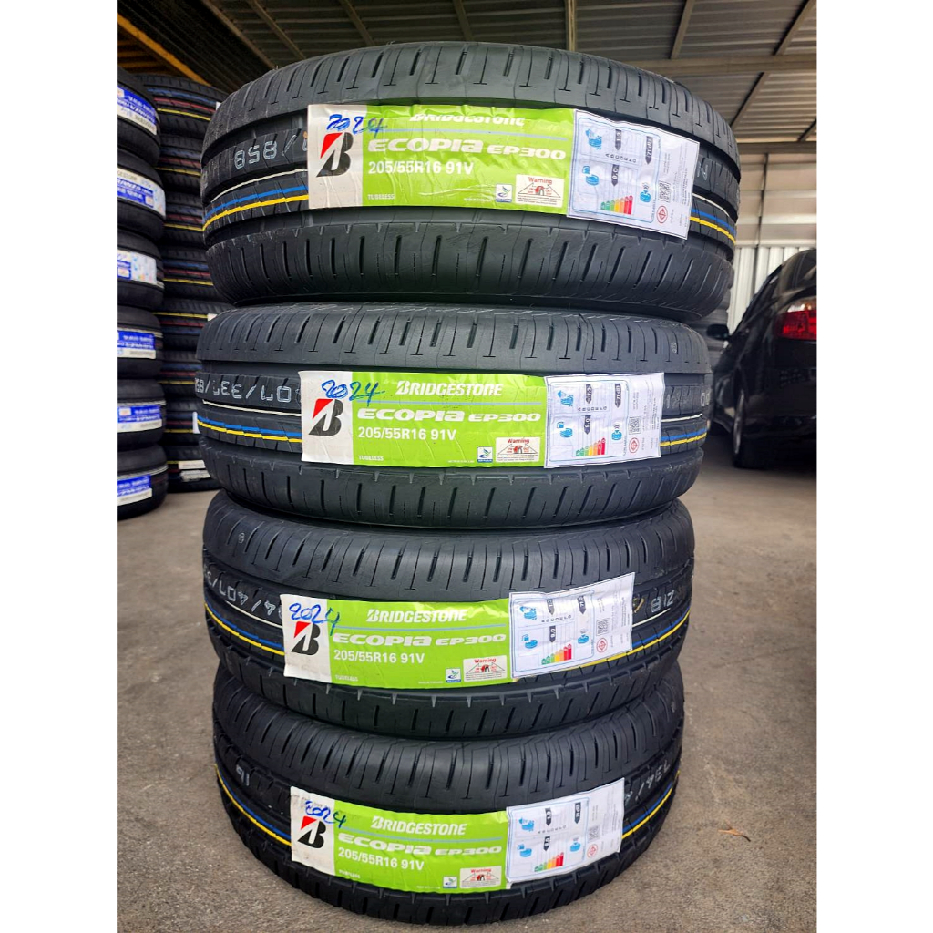 🔴 ยาง "#บริดจสโตน" Bridgestone Ecopia EP300 205/55R16 *** ยางใหม่ ปี 24 ***